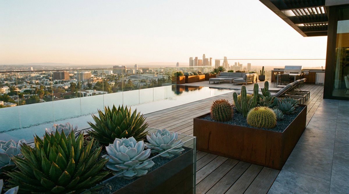 高清视频视频-屋顶多肉花园