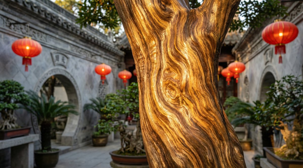 高清视频视频-金丝楠木纹理