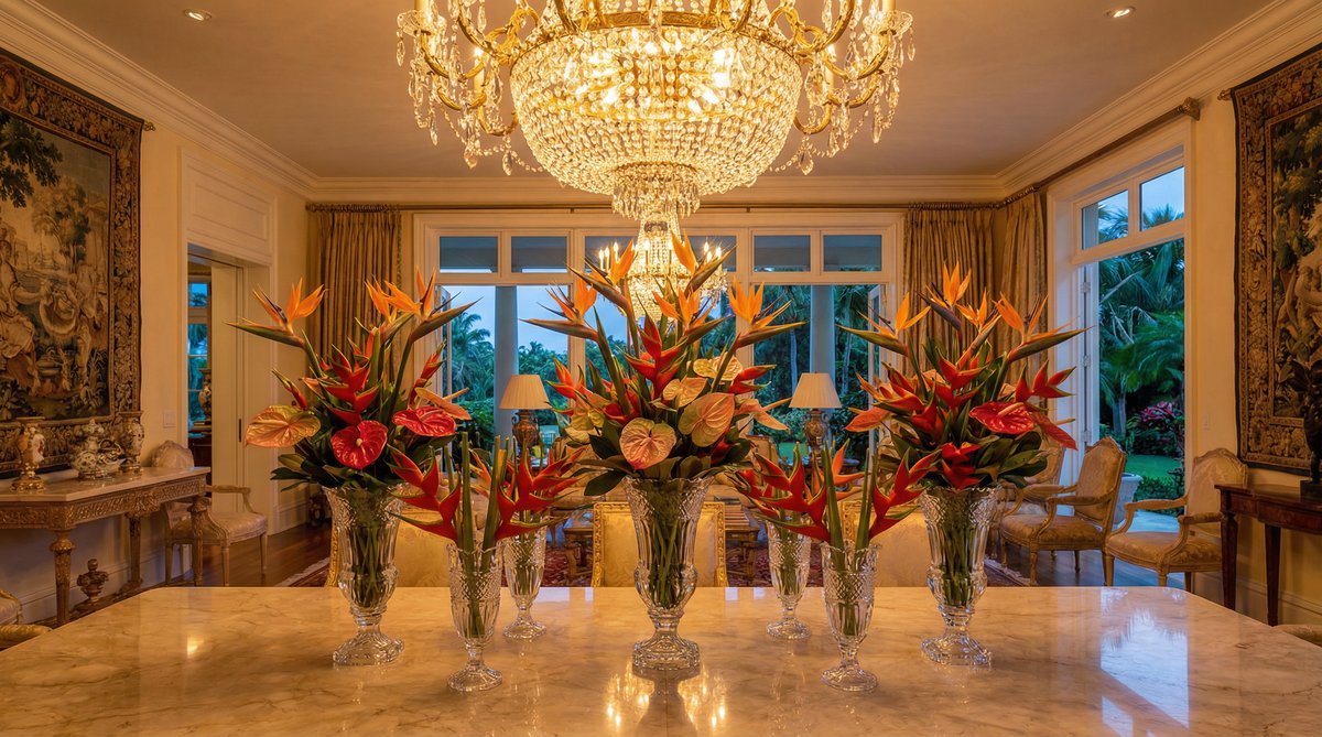 高清视频视频-热带花卉艺术